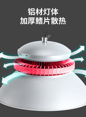 上海亚明led金钻照明钻工矿灯厂房灯车间仓库工业银吊灯超亮100w2