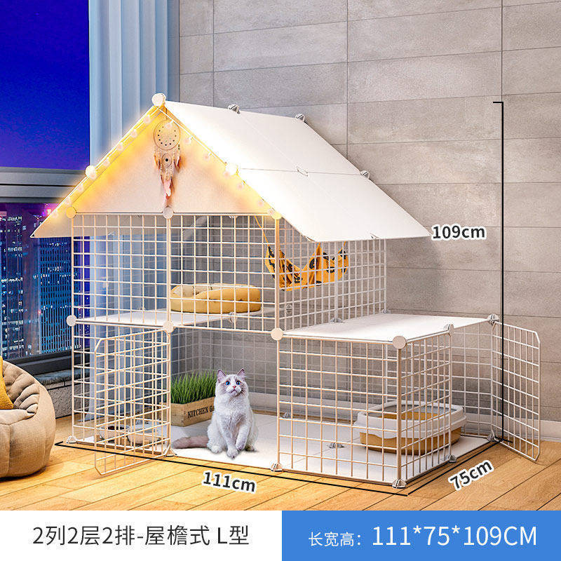猫笼笼子家用室内超大自由空间公寓小型猫窝两层幼猫猫咪猫屋别墅,宠物/宠物食品及用品,猫笼子/猫别墅,淘宝优惠券,粉丝福利购,淘宝优惠卷