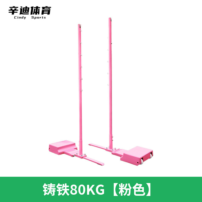 铸铁标准网架室内室外学校球馆训练比赛加重移动式羽毛球羽毛球柱