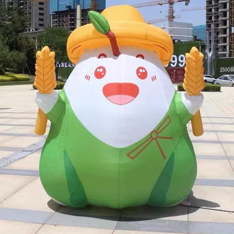 定制充气气模粽子端午节不倒翁拱门模型商场店庆美陈装饰卡通