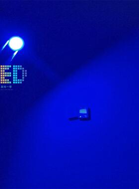 3030蓝色1瓦3v超亮金线双芯片1w460-465nm透明发蓝发光led光灯珠