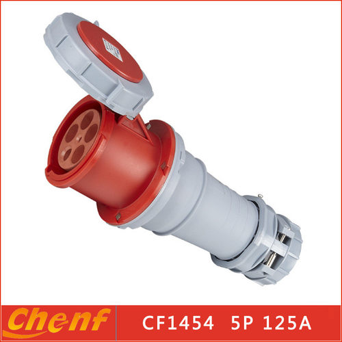 热销辰发1454工业连接器5孔连接器防尘公母对接连接器三相五线125