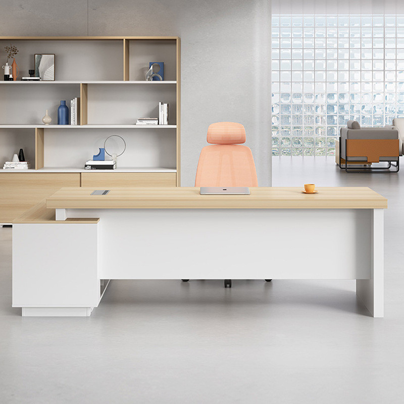 热销板式办公桌简约现代大班台总经理办公室家具主管办公桌老板桌