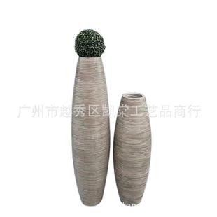 饰玻璃钢落地花瓶家居会所酒店前台绿化工程微景观摆件 北欧风装