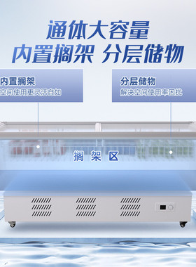 热销澳柯玛岛柜商用卧式冷冻柜IHF-D1207P-XJ