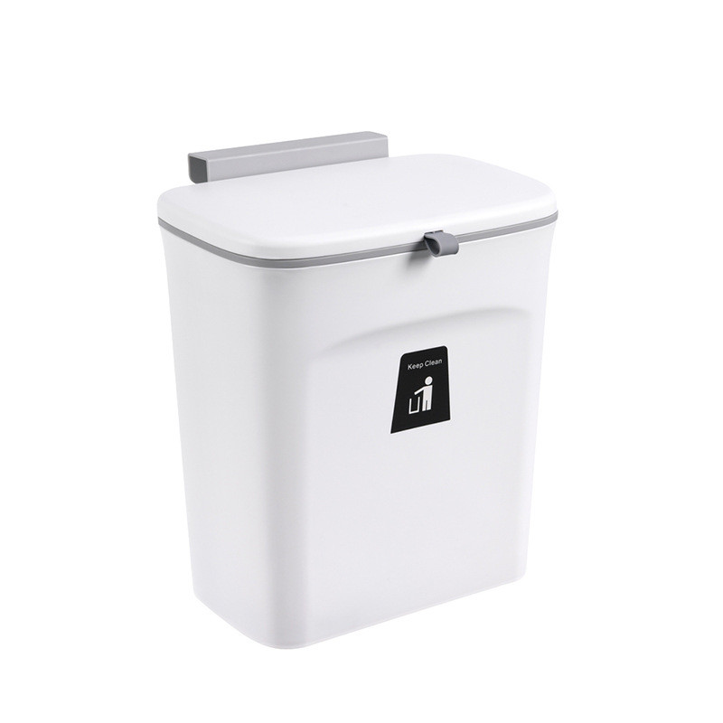 wi25厨房垃圾桶厨房用挂式壁挂式橱柜门厨厕所收纳桶余卫生间带盖