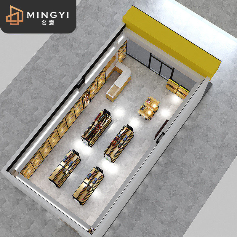 货架红酒展示柜红酒木质货架烟柜台白酒茶叶展柜展示架烟酒柜商场
