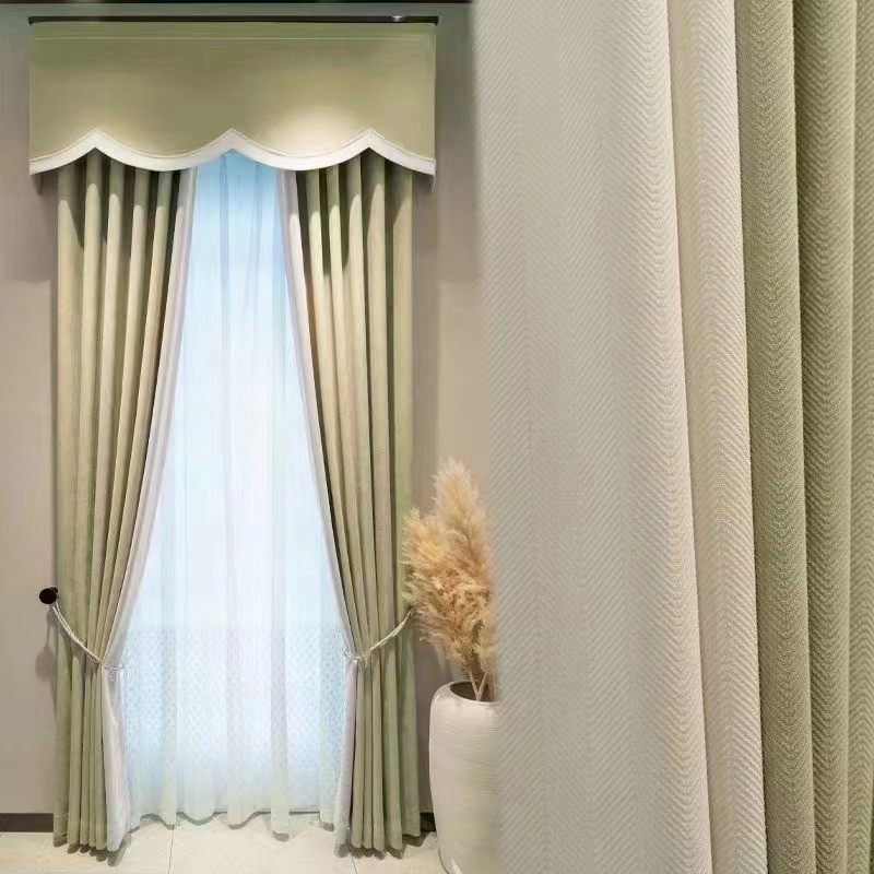 加厚人字纹雪尼尔窗帘遮光卧室ins风客厅新款纯色窗帘面料批发,居家布艺,成品窗帘,淘宝优惠券,粉丝福利购,淘宝优惠卷