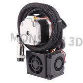 热销3D打印机配件CR10升级近程驱动进料全套热端红色挤出机Ender3