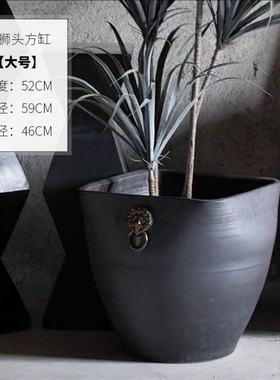 景德镇水缸仿古大缸花坛阳台装饰鱼缸落地摆件庭院园林大花盆陶瓷