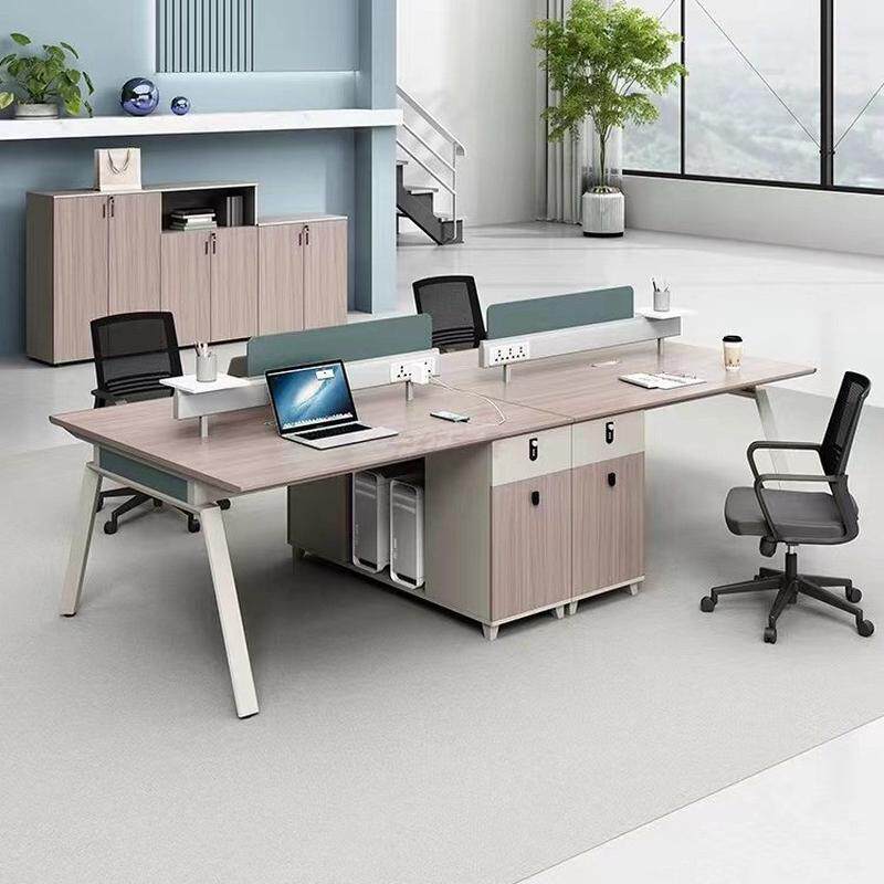 职员办公桌椅组合4四6人位简约现代办公室桌子屏风工位电脑桌卡座