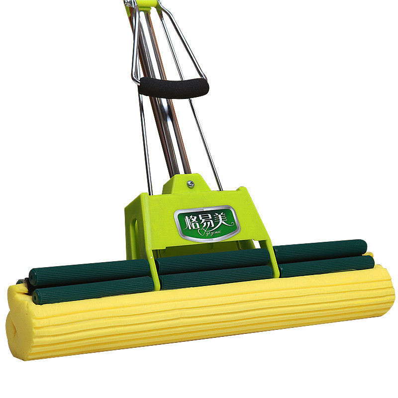 2f格易美海绵挤水大号擦地吸水拖布免手洗拖把家用胶棉拖把头一拖