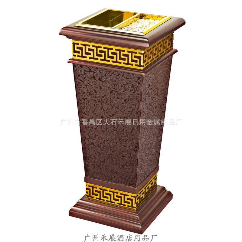 垃圾桶酒店大堂木质坐地烟灰桶垃圾桶垃圾桶室内定制酒店垃圾桶