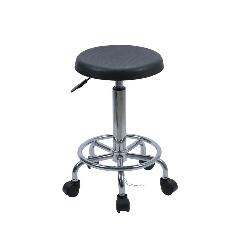 pu发泡防静电升降凳子转椅子实验室圆凳吧台家用高脚凳车间工作凳