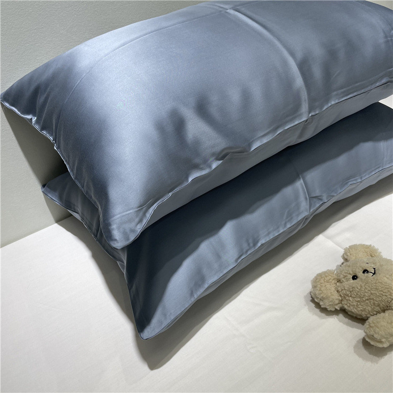 v3fp支100凉爽天丝单人枕套纯色丝滑枕头48*74枕皮宝宝亲肤枕巾不