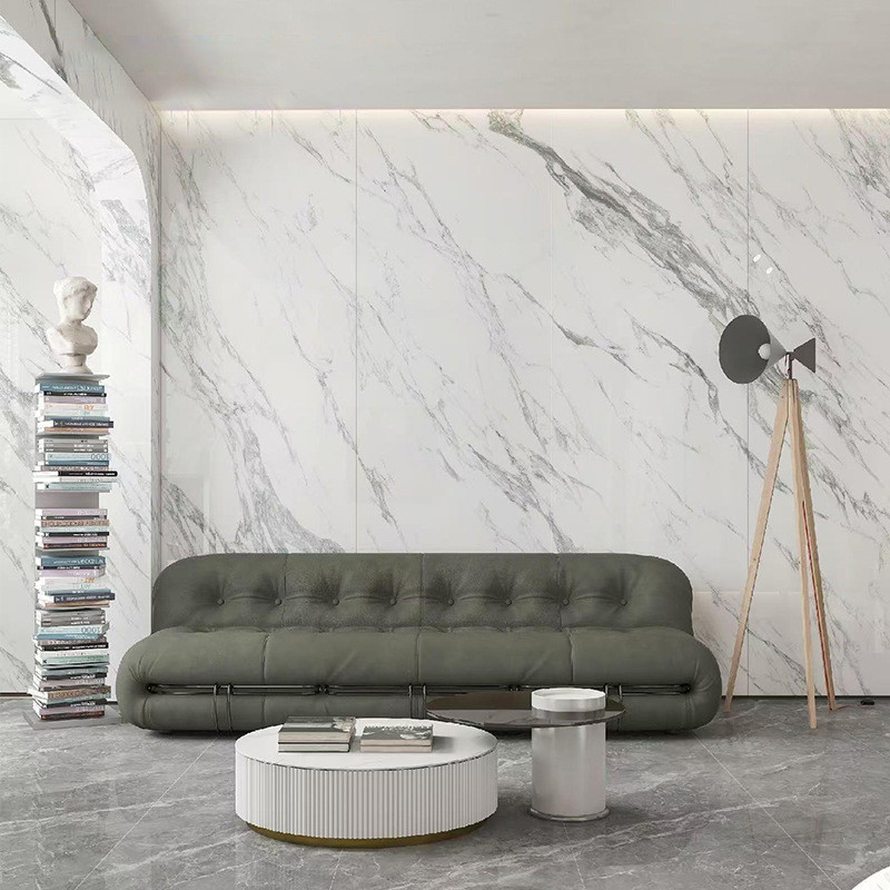 岩板900x2600x9连纹岩餐厅陶瓷客板厨房定制大理石瓷砖背景墙