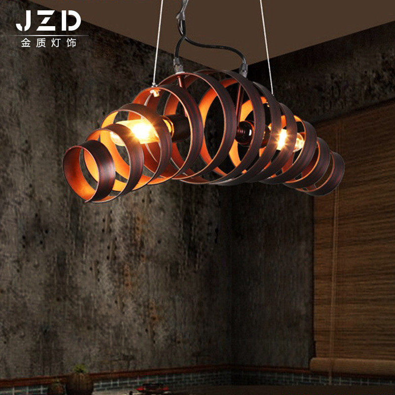 工业风美式创意铁艺吊灯复古时尚咖啡厅吊灯铁艺个性餐厅吊灯