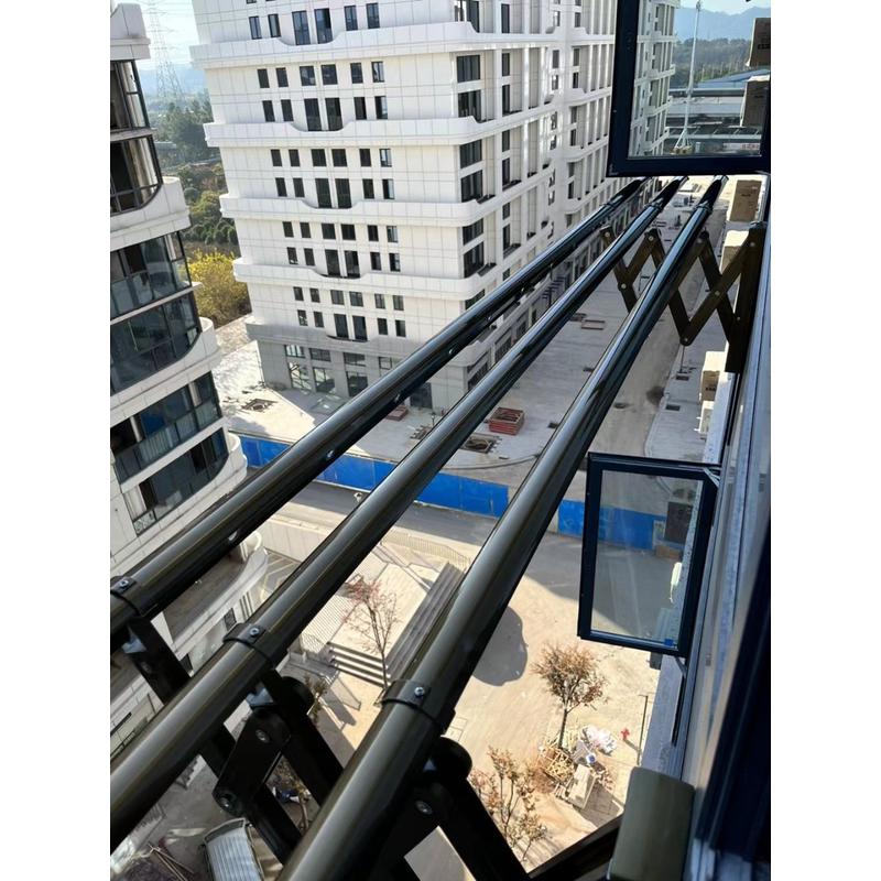 幸福一家特大扇形户外推拉晾衣架衣架晒衣架外贸工程外阳台晒衣架