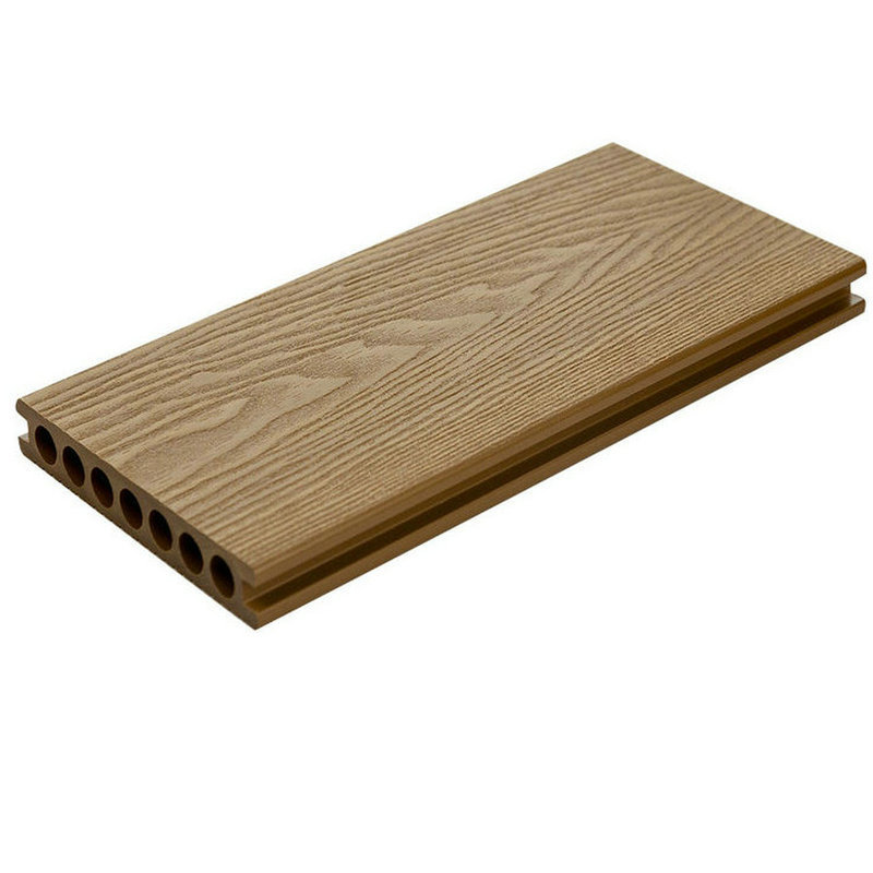 复合型材料木地板在线圆孔压花pe拼接木地板