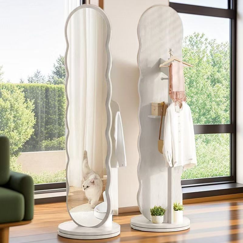 可旋转穿衣镜全身落地镜家用女生卧室带大一体网红试衣挂衣架镜子