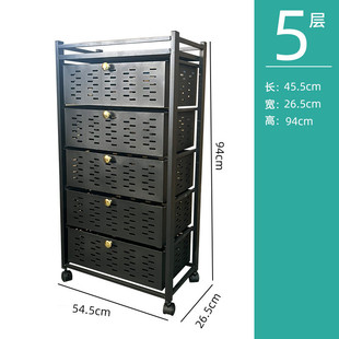 厨房抽拉式置物架可储物柜家用收纳架多层夹缝移动子落地式置物架