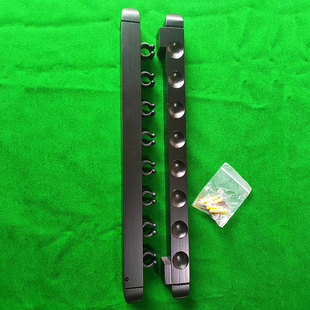 8孔实木球杆架台球杆架器材马架简易壁挂式球杆架桌球配件中式罗