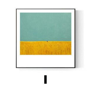 北欧风抽象写意挂画装饰画人物意境餐厅画餐桌正方形清新小众壁画