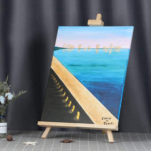 热销安宏画架松木桌面画架展示架木架油画框支架相框支架厂价整件