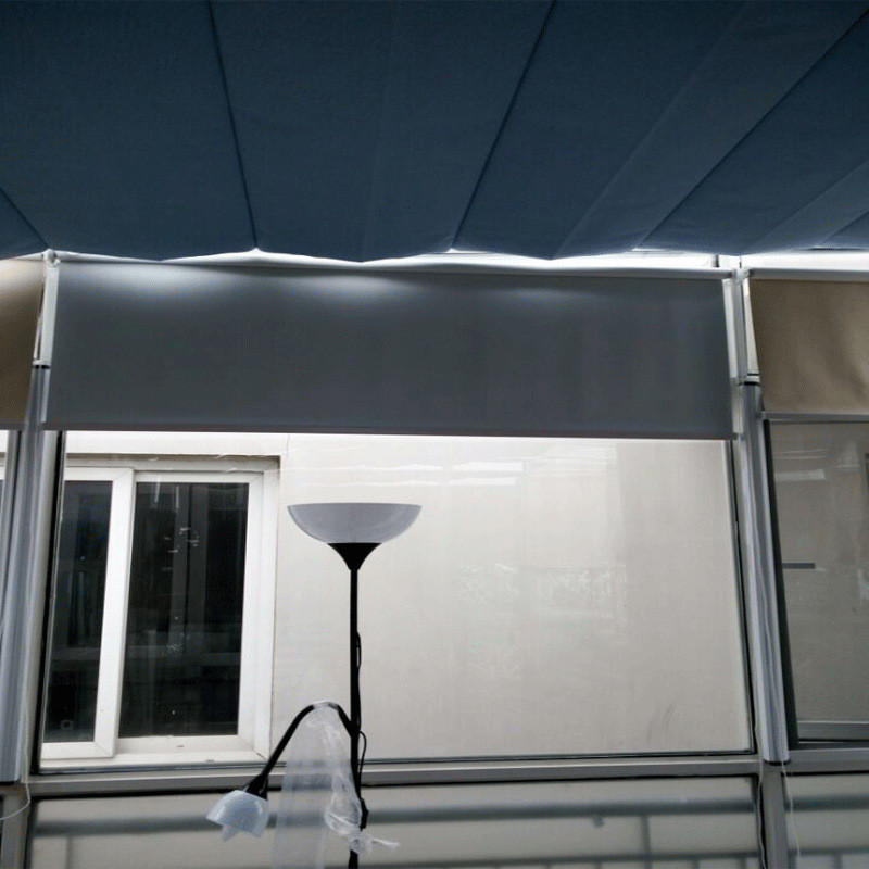 xyt㊙️手动折叠天棚阳光房遮阳顶帘隔热成都蜂巢天蓬帘电动窗帘