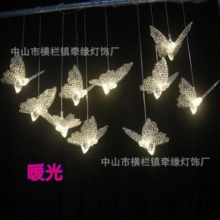 新款 饰吊灯 婚庆道具亚克力蜜蜂蝴蝶吊串宴会厅酒店森系婚礼主题装