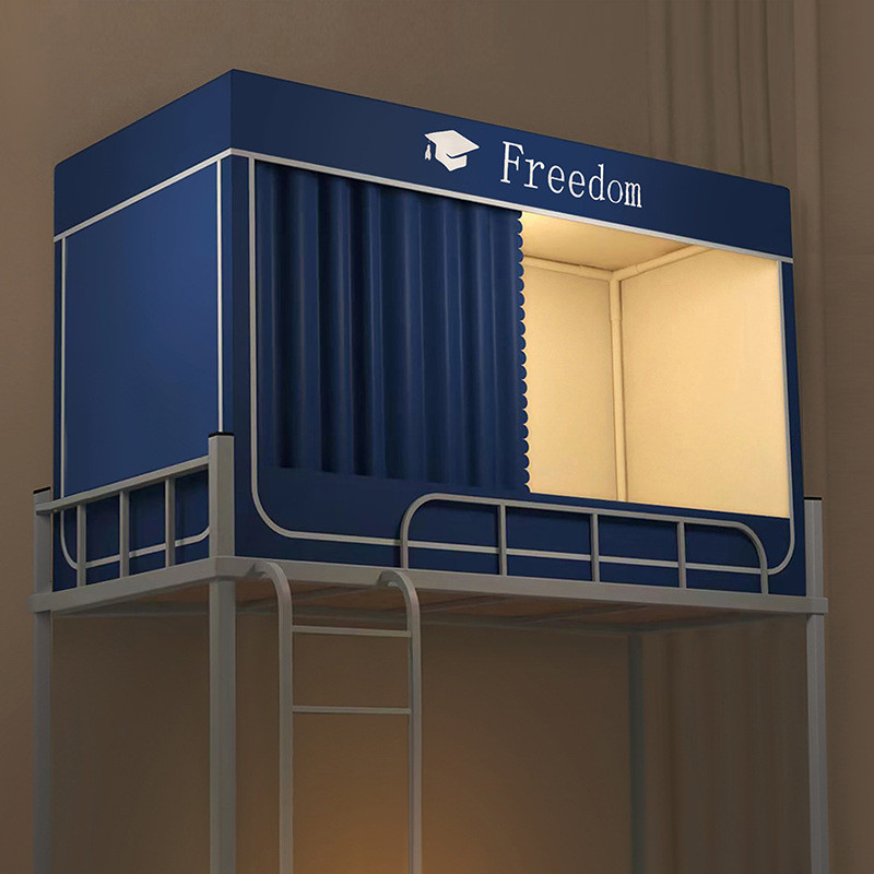 新款宿舍蚊帐专用全遮光床帘批发寝室单人上下铺蚊帐厂家一体式