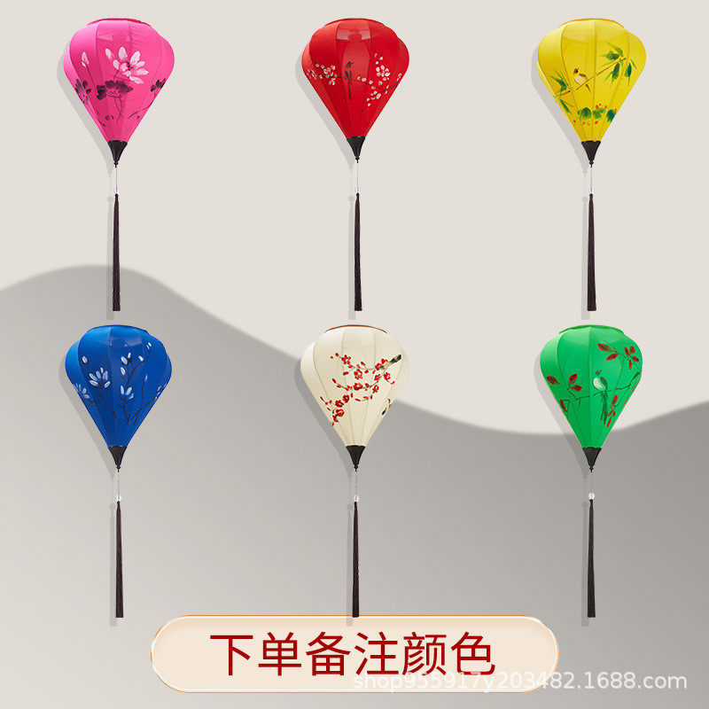 中式茶楼灯笼景区亮化灯笼古典酒店布艺吊灯饭店火锅店装饰灯笼