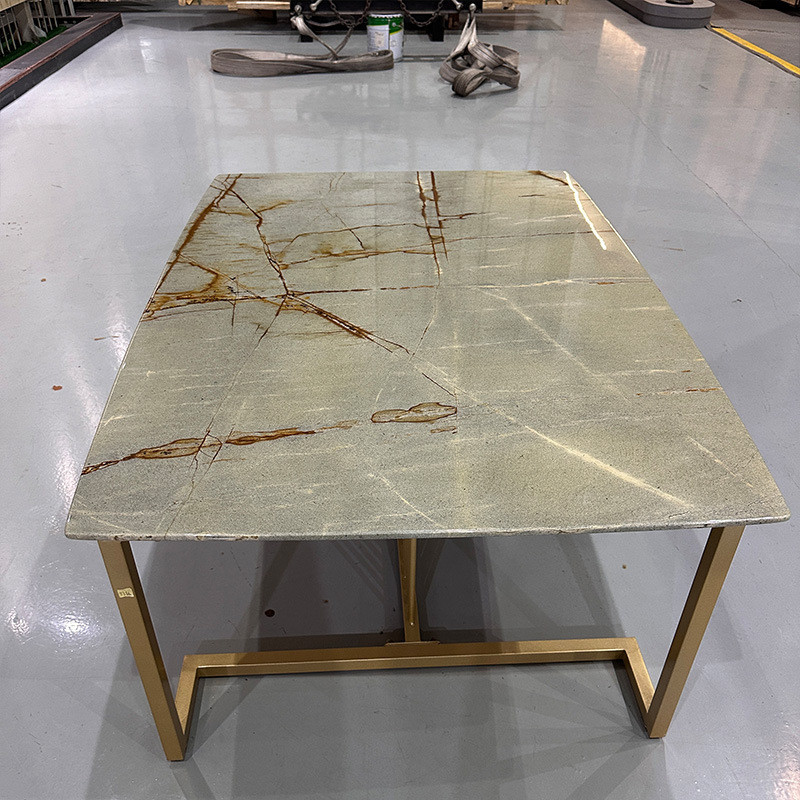 白色罗马印象大理石石板大理餐桌岛台板轻奢石材踏步背景墙奢石