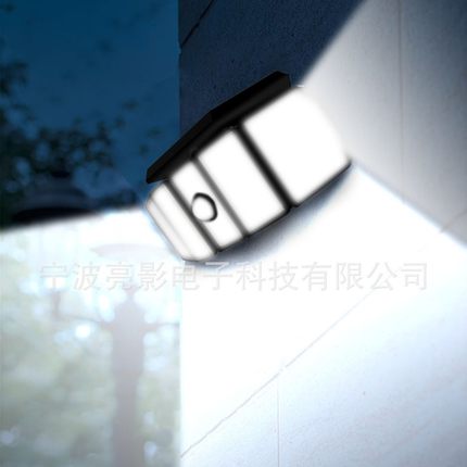 新款太阳能300led路灯壁灯户外庭院灯墙壁灯人体感应感应灯
