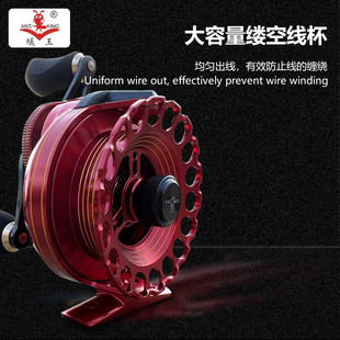 蚁王微追风ra-7b全金属高速比筏钓轮铅鱼轮桥钓冰钓轮前打海筏轮