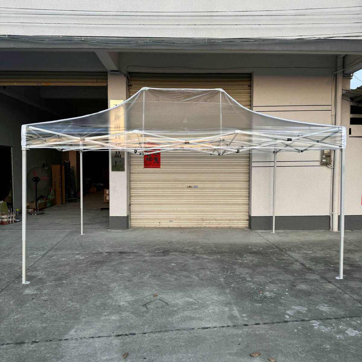 阳光房花房四脚摆摊大伞伸缩四脚新品户外透明帐篷遮折叠遮阳棚