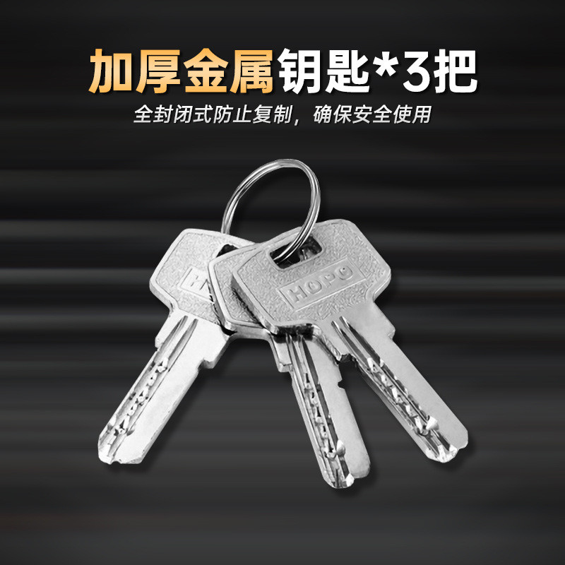 hopo防盗铜带钥匙旋钮锁芯黄机械门锁具配件通用厂家直销c99