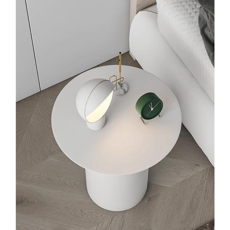 北欧风小茶几轻奢高级感客厅角几床头置物架铁艺极简圆桌沙发边几