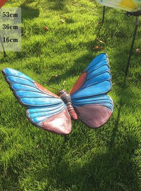 仿真户外蝴蝶花园插地草坪园林景观摆件昆虫装饰玻璃钢动物小品