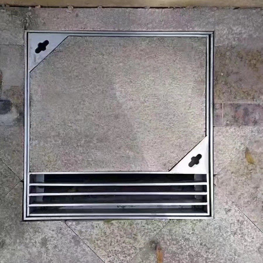 201/304不锈钢井盖 电力电缆铺装饰井盖 雨水砖隐形窖井 不锈钢井