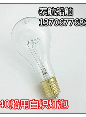 船用投光灯白炽灯泡220V/110V/300W/500W螺口E40E39专用TG1/TG2-B