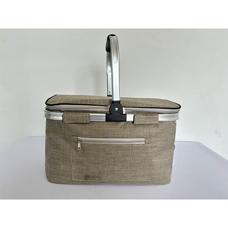 户外野餐篮子冰包饭盒冰袋折叠保温包车载食品保温冰包保鲜手提篮