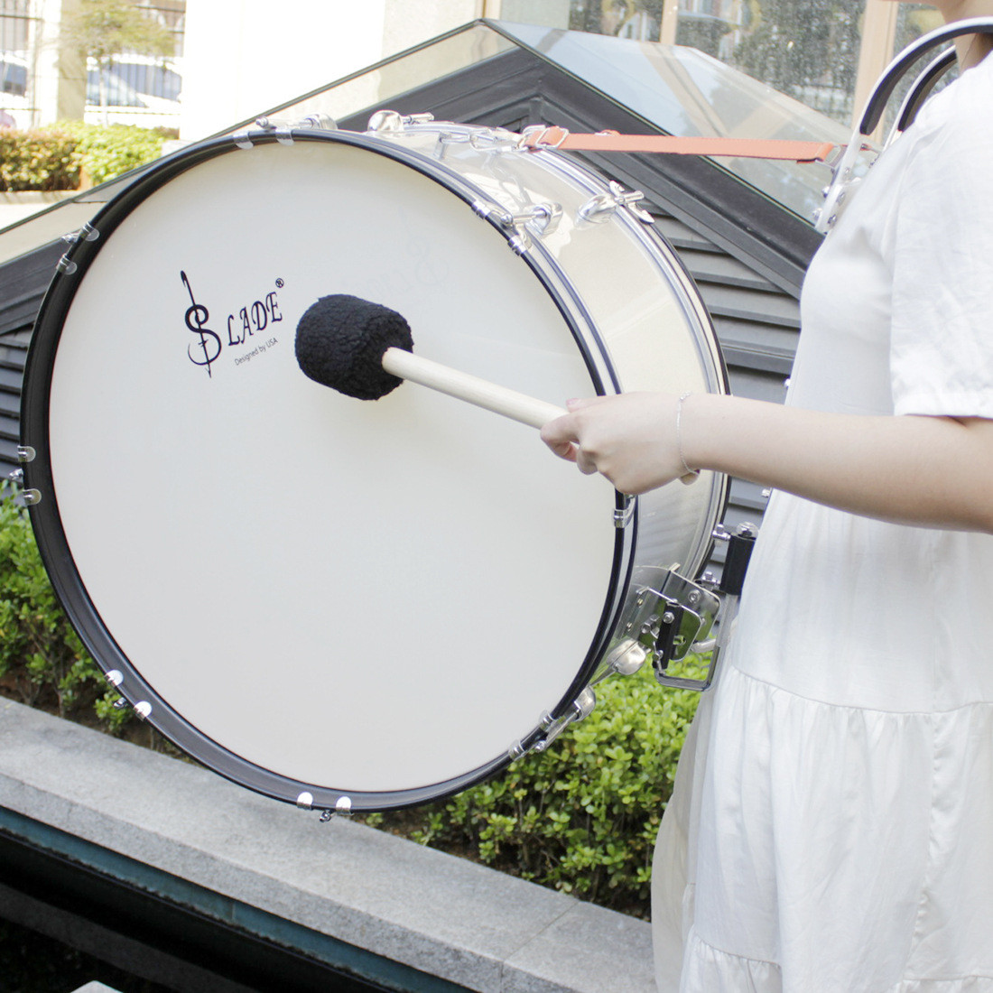 热销大军鼓锤黑色羊毛绒头定音槌木质大鼓槌低音槌大鼓槌打击乐器