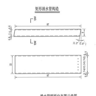 厂家供应 矩形玻璃钢泄水管 砂夹玻璃钢泄水孔 桥梁树脂排水管