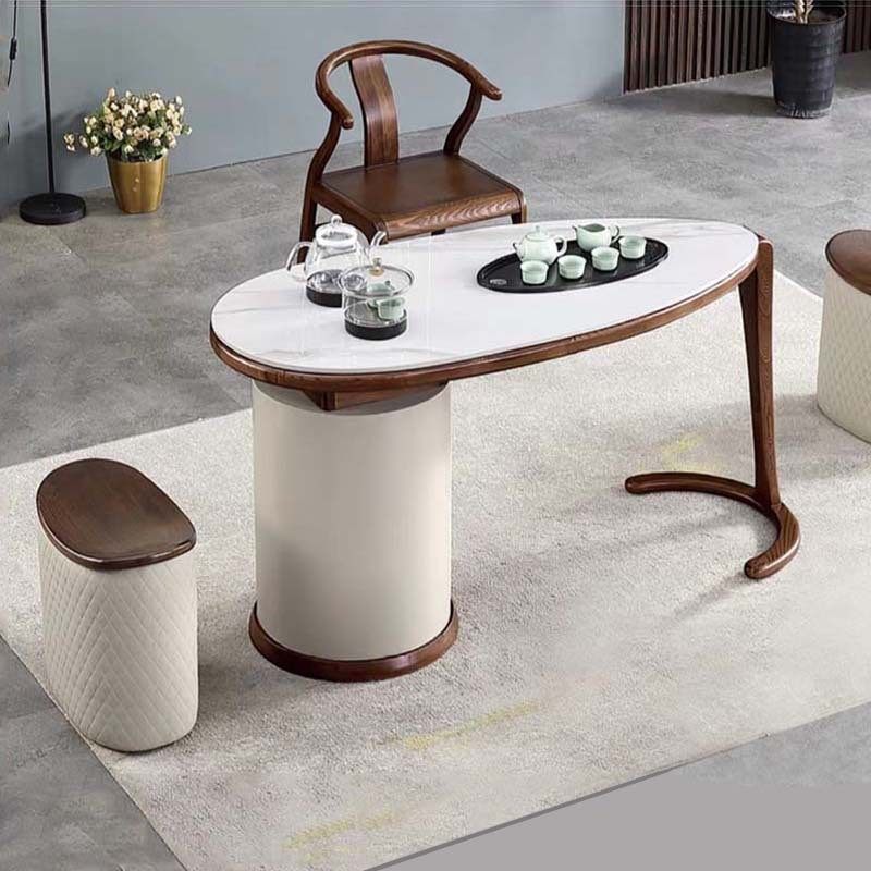 现代书桌带白蜡木板化妆实木凳子赠送皮凳子梳妆台凳子换鞋小凳子