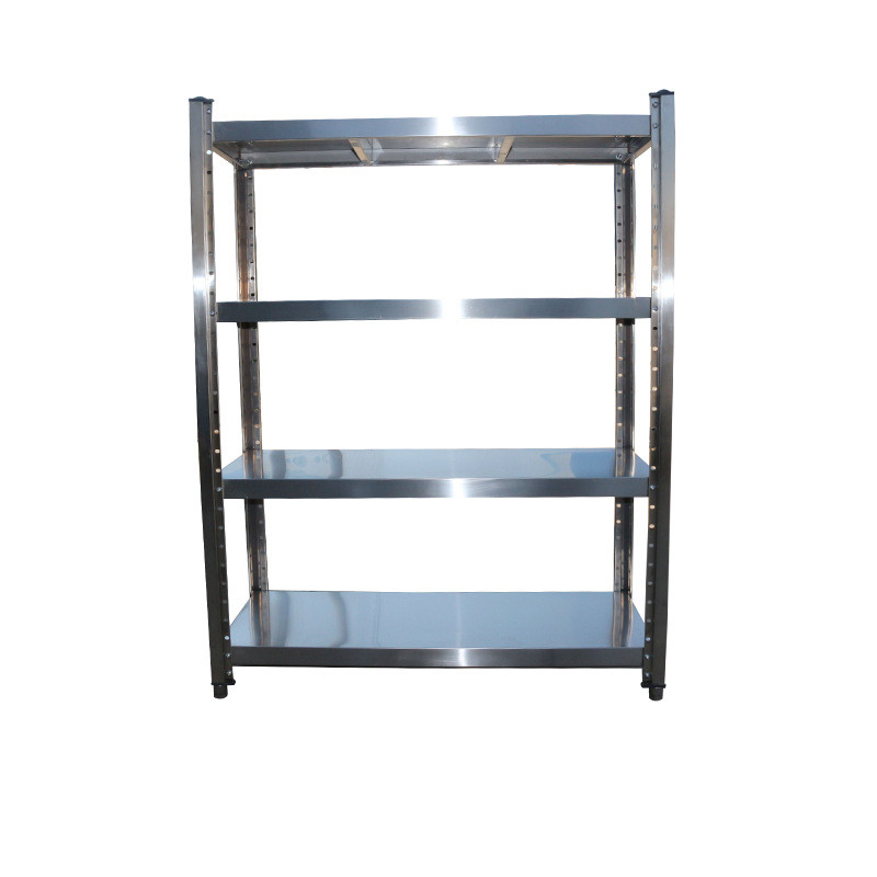 货架厂家批发不锈钢可调节山东201304加厚平板置物架厨房货架