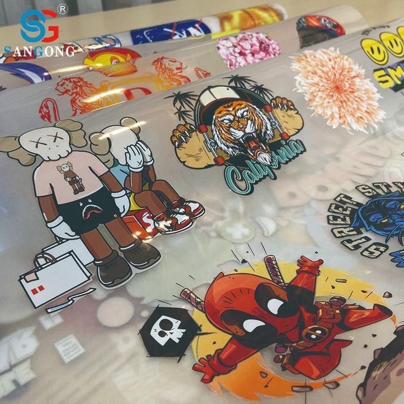 pet双面涂层膜烫画专用烫画均匀60cm冷热撕白墨烫画膜 烫画打印膜