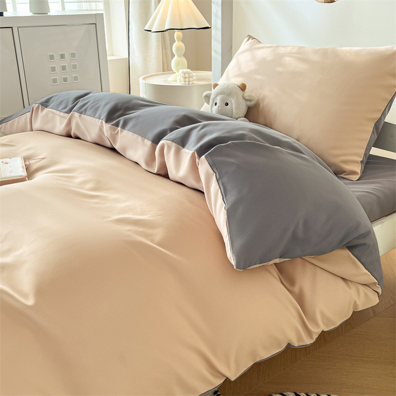 学生宿舍床上三件套床单被套单人床0.8/0.9米1.2m床厂家款笠批发