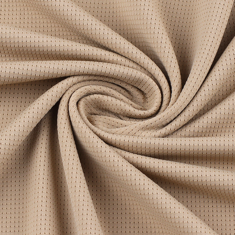 凉方网眼网布锦氨弹力塔利感针织提花网眼速干布夏季冰丝针织面料