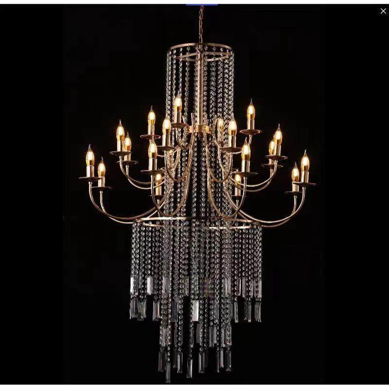 新款道具礼堂欧式电镀铁艺水晶吊灯婚庆酒店仪式婚装饰吊顶,家装灯饰光源,餐厅吊灯,淘宝优惠券,粉丝福利购,淘宝优惠卷